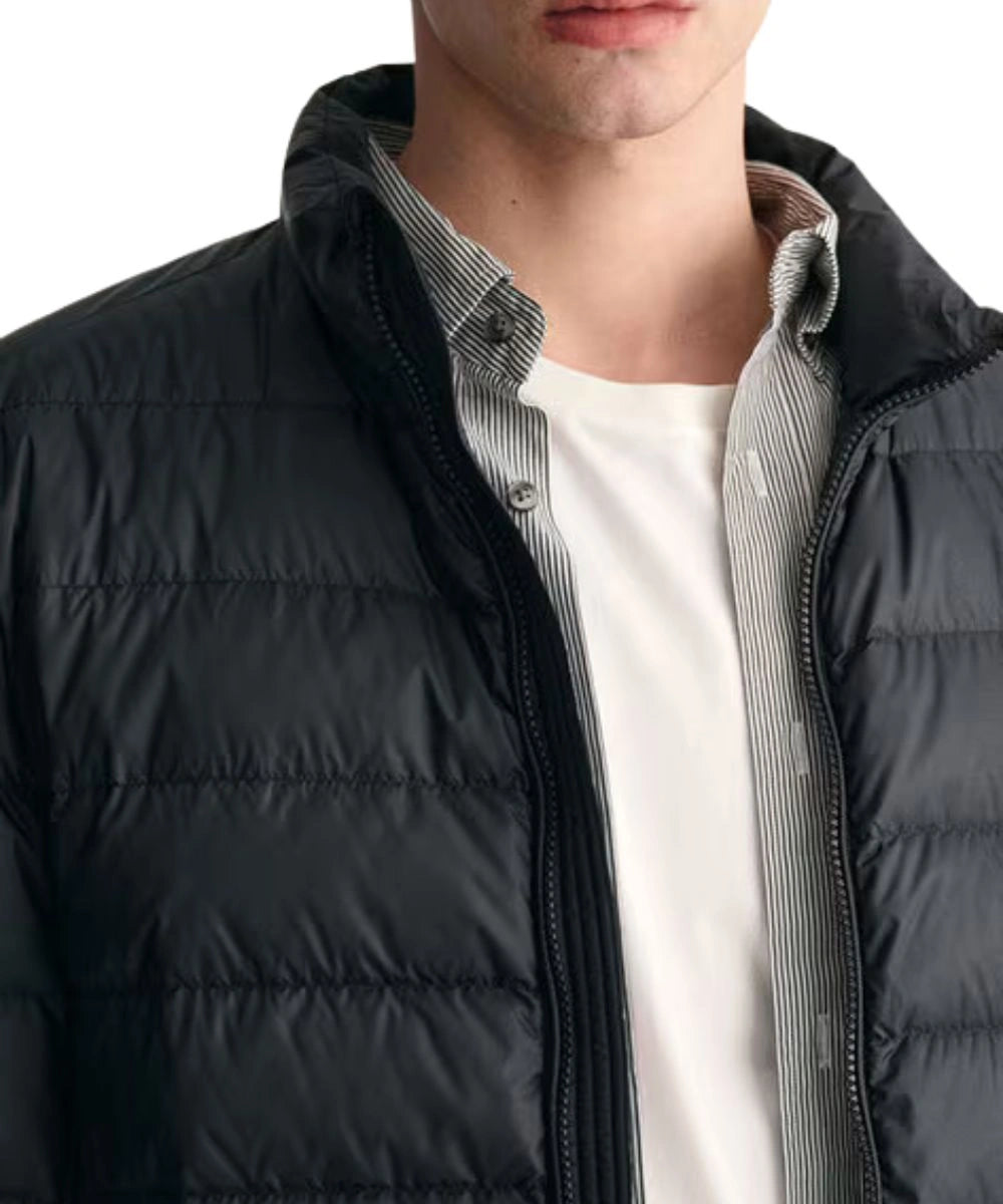 Men's Classic Black Puffer Bomber Jacket