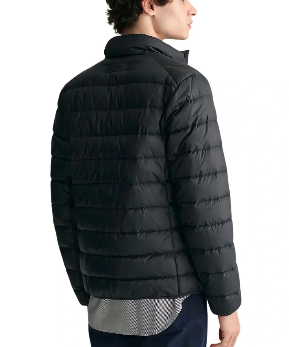 Mens Classic Black Puffer Bomber Jacket