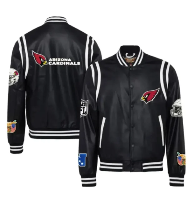 Arizona Cardinals Jeff Hamilton Knitted Leather Jacket