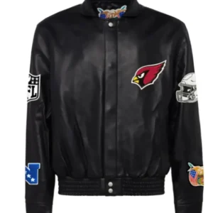 Arizona Cardinals Leather Varsity Jacket