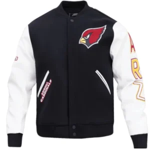 Arizona Cardinals Rib Wool & Leather Varsity Jacket