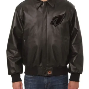 Arizona Cardinals Tonal Leather Jacket