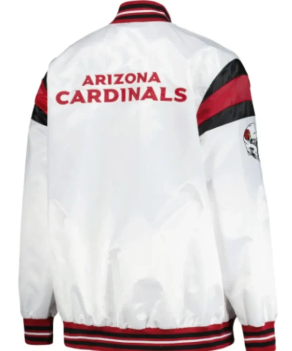 Arizona Cardinals Vintage Full-Snap White Jacket