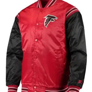 Atlanta Falcons Enforcer Satin Varsity Jacket