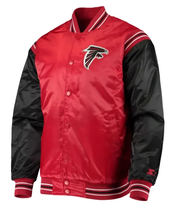 Atlanta Falcons Enforcer Satin Varsity Jacket