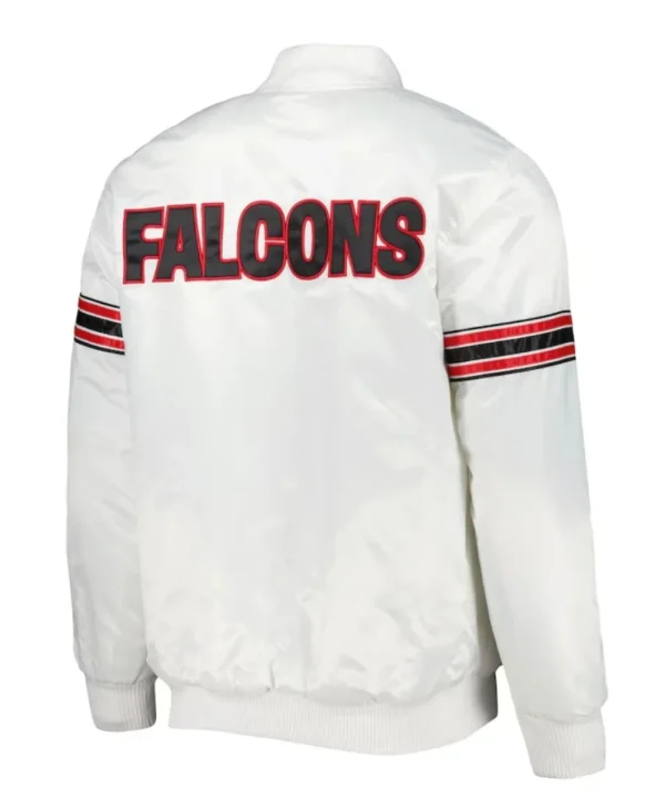 Atlanta Falcons Full-Snap White Jacket