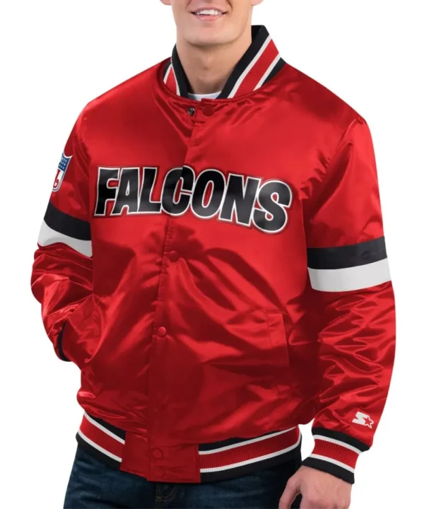 Atlanta Falcons Gridiron Red Varsity Jacket