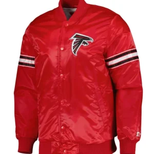 Atlanta Falcons Pick & Roll Satin Varsity Jacket