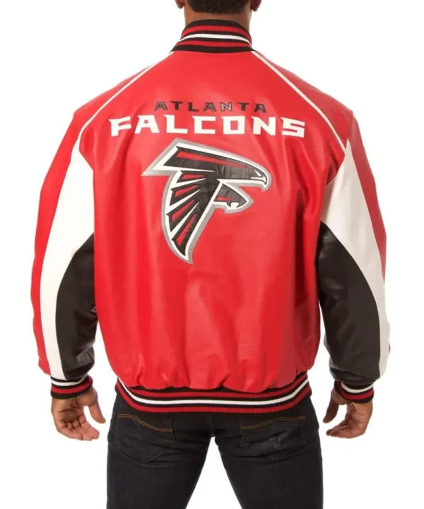 Atlanta Falcons Red Leather Jacket