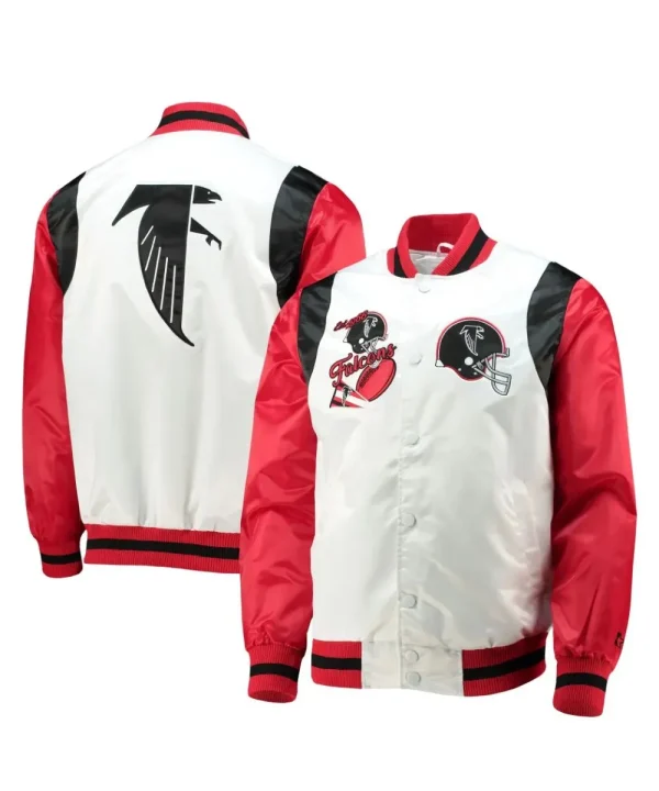 Atlanta Falcons Throwback Jacket White-Red