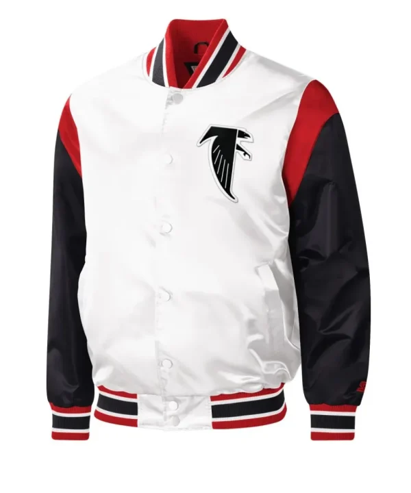 Atlanta Falcons Throwback Satin Varsity Jacket