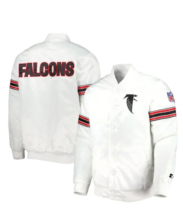 Atlanta Falcons White Varsity Jacket