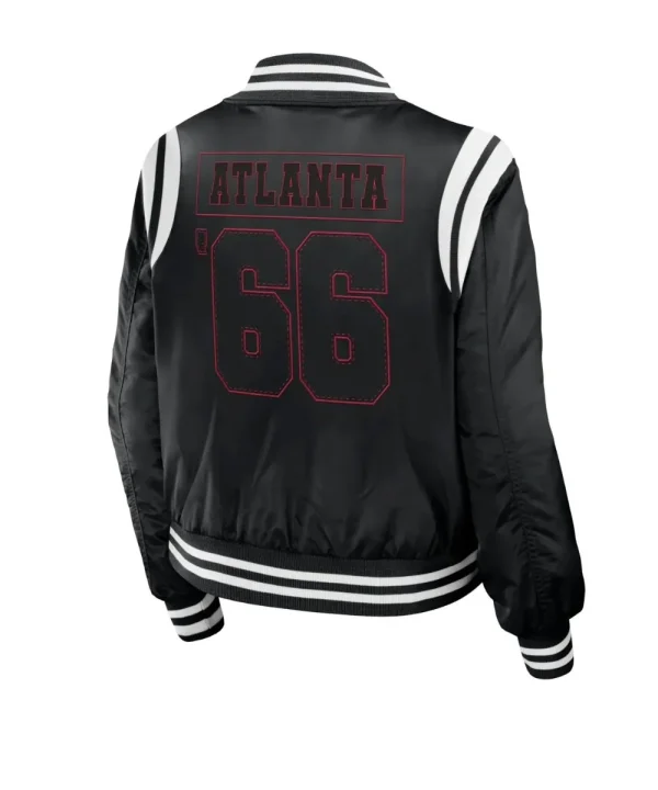 Atlanta Falcons Women Black Bomber Jacket