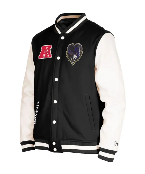 Baltimore Ravens Throwback Varsity Jacket