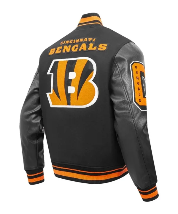 Bengals Mashup Black Leather Jacket