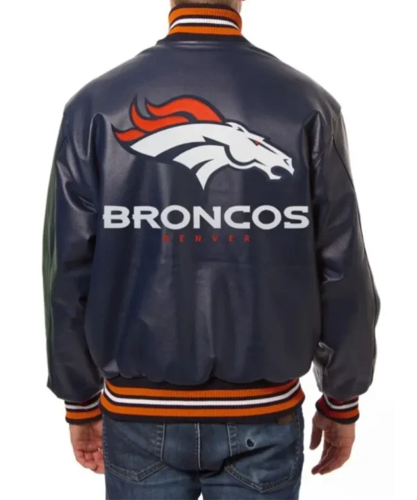 Denver Broncos Genuine Leather Jacket