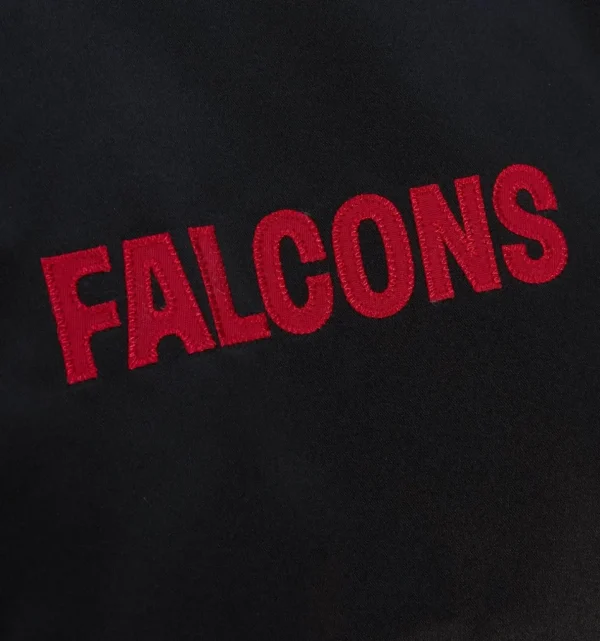 Falcons Heavyweight Black Satin Jacket