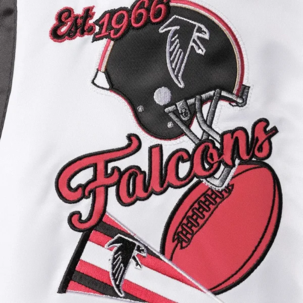 Falcons Throwback Jacket White-Red