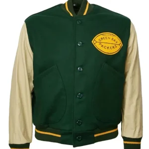 Green Bay Packers 1950 Authentic Green Leather Jacket