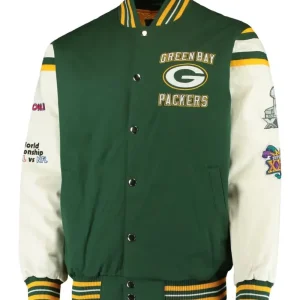 Green Bay Packers Commemorative Snap-Up Jacket