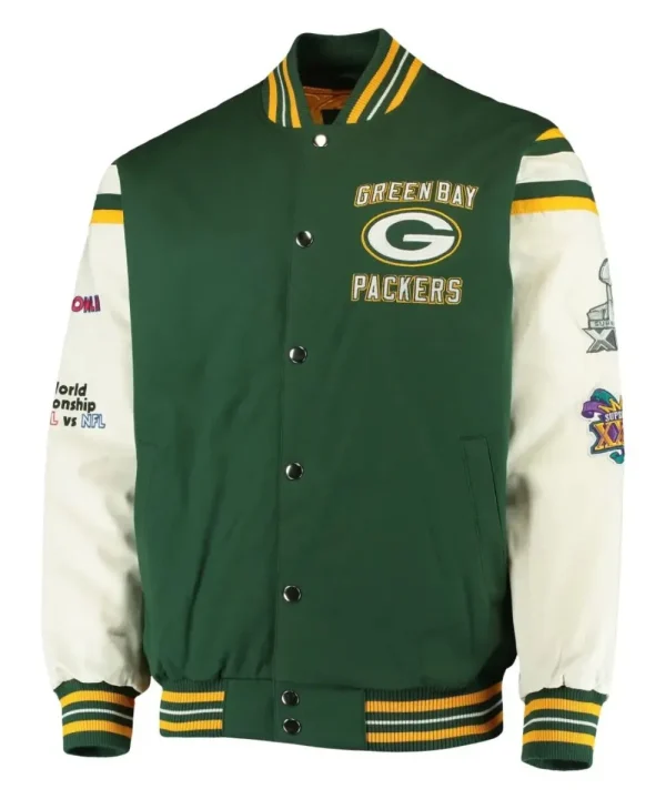 Green Bay Packers Commemorative Snap-Up Jacket