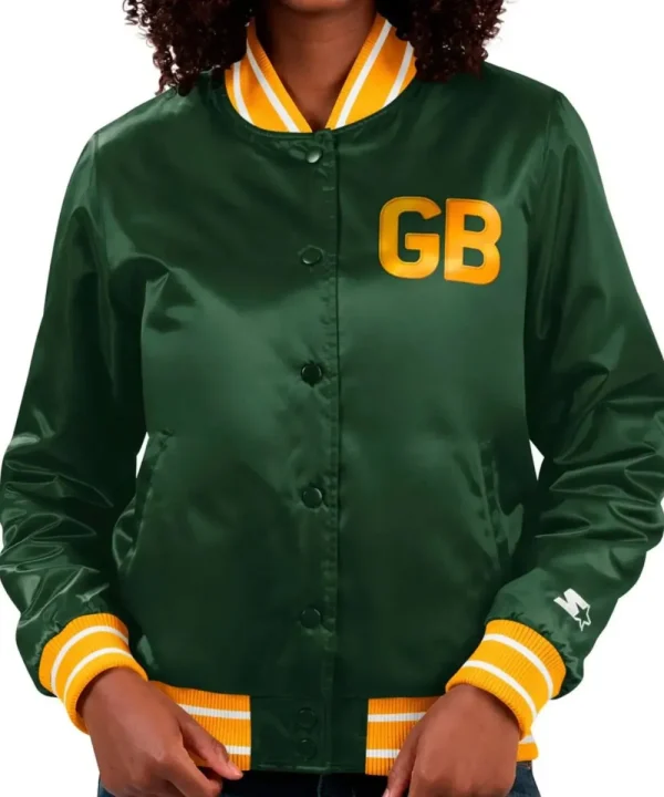 Green Bay Packers Elite Team Satin Jacket