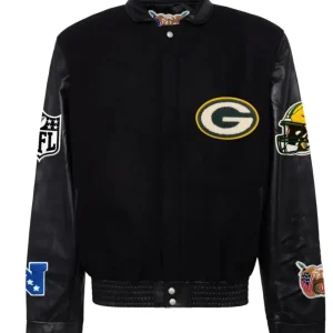 Green Bay Packers Jeff Hamilton Leather Jacket