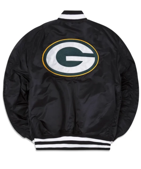 Green Bay Packers New Era MA-1 Black Bomber