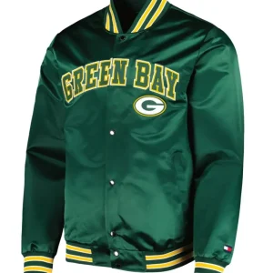 Green Bay Packers Signature Hilfiger Satin Jacket