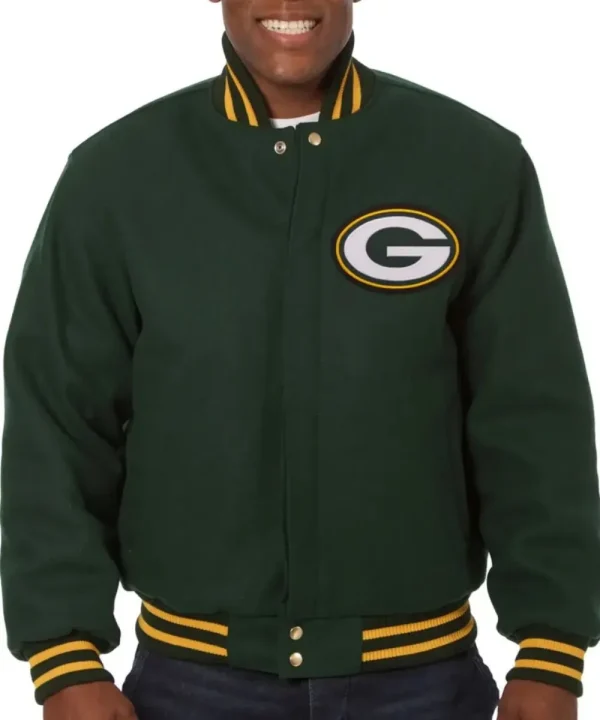 Green Bay Packers Timeless Green Wool Jacket