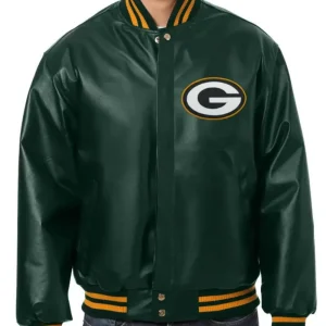 Green Bay Packers Tradition Green Leather Jacket