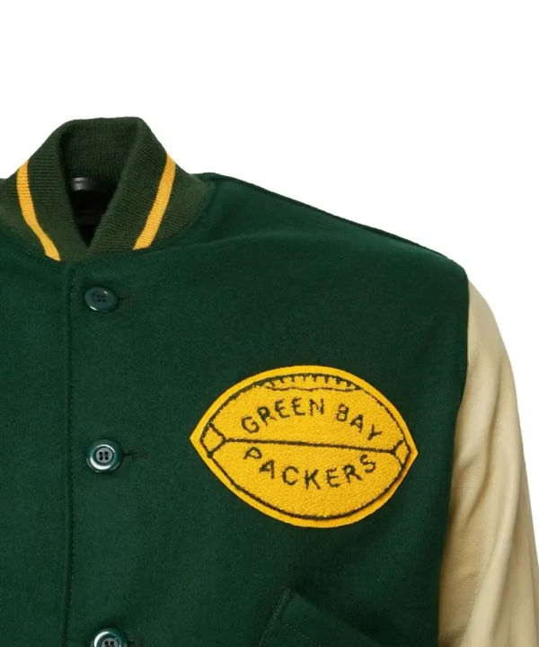 Green Packers 1950 Authentic Green Leather Jacket