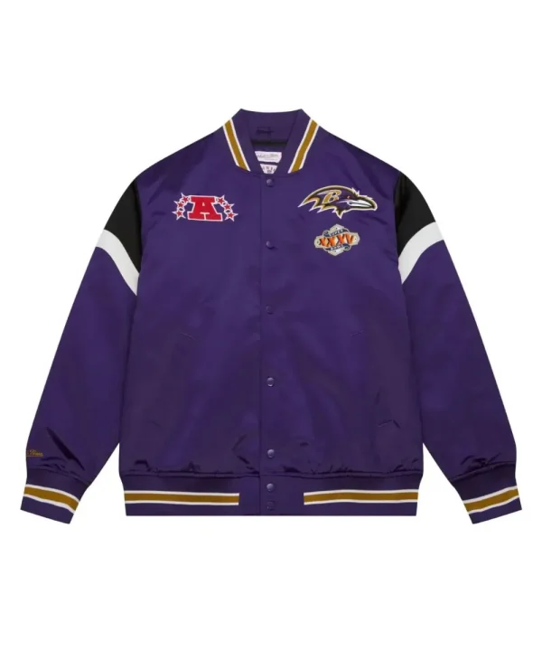 Heavyweight Satin Jacket Baltimore Ravens