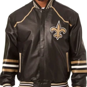 New Orleans Classic Rib Leather Jacket