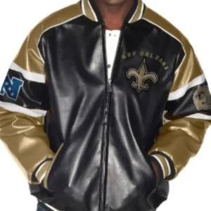 New Orleans Saints G-III Leather Jacket