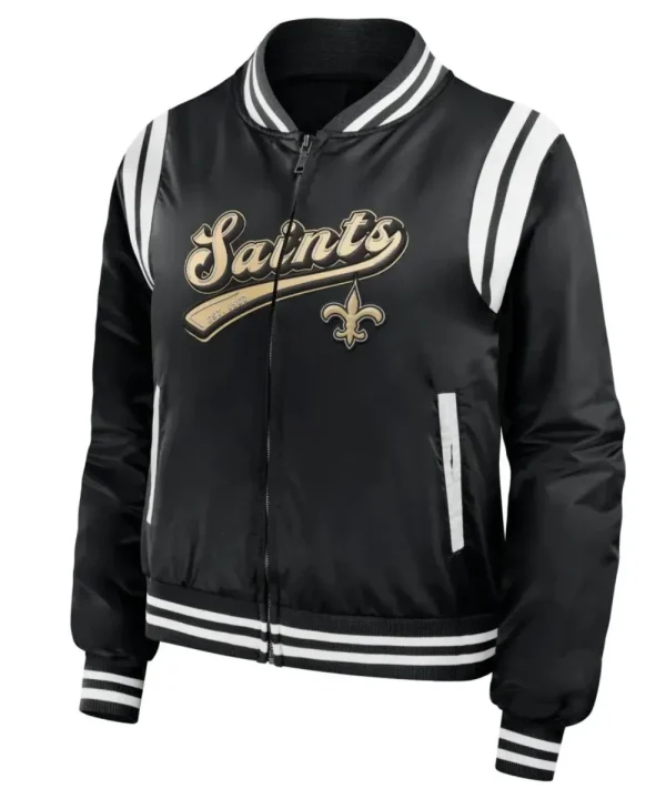 New Orleans Saints Varsity Zipper Jacket