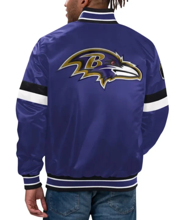 Ravens Home Game Satin Jacket