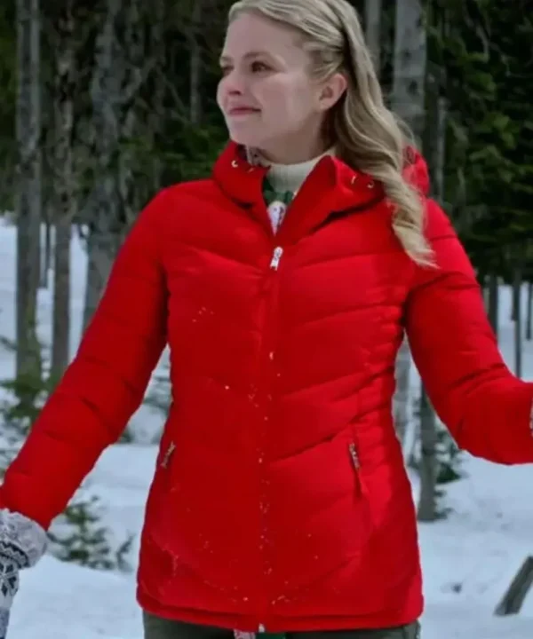 Andrea Brooks Snowy with a Chance of Christmas Red Jacket