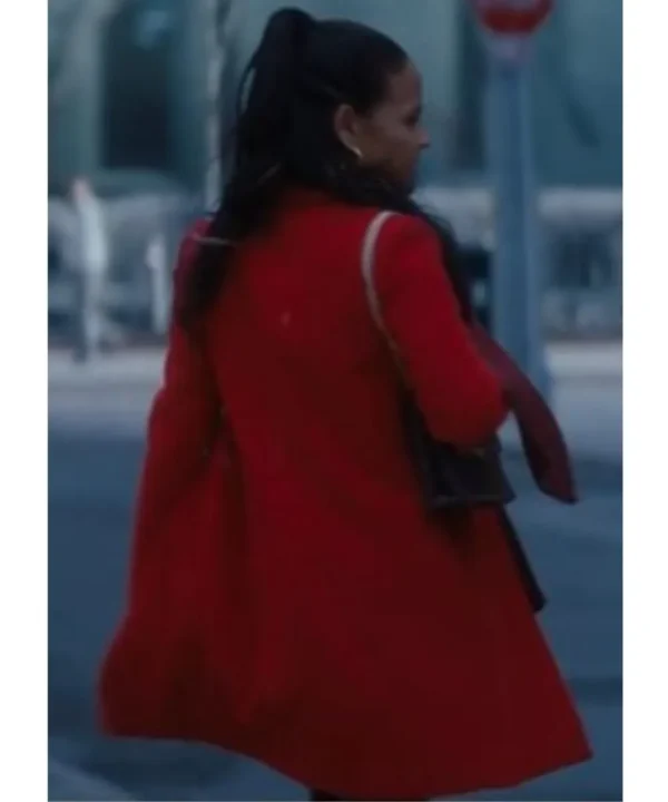 Christina Milian Red Coat