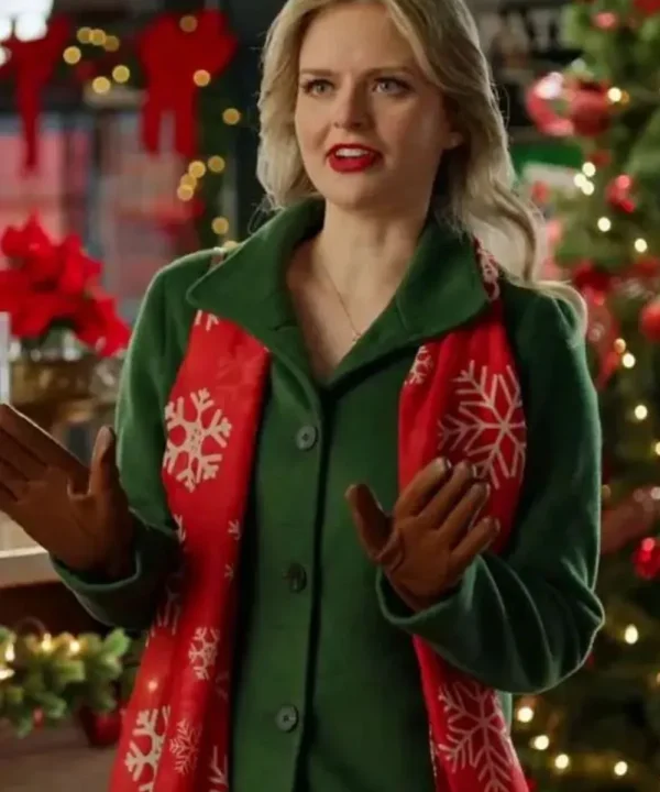 Snowy with a Chance of Christmas Andrea Brooks Green Coat