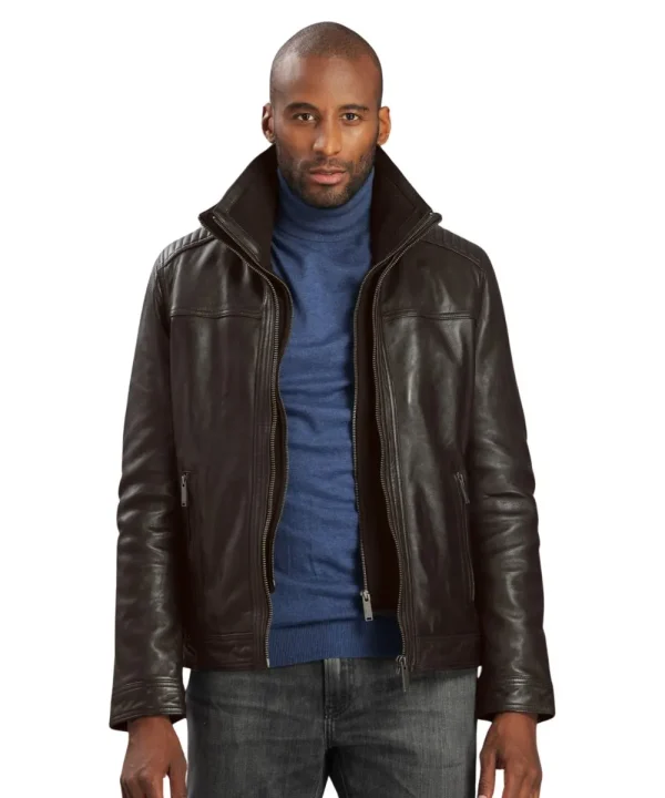 Danier Conrad Dark Brown Leather Jacket