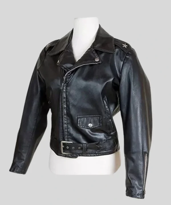 Grease Leather Jacket Sandy