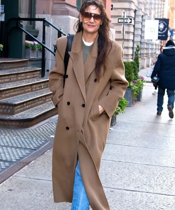 Katie Holmes Camel Trench Coat​