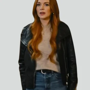 Lindsay Lohan Our Little Secret Leather Jacket