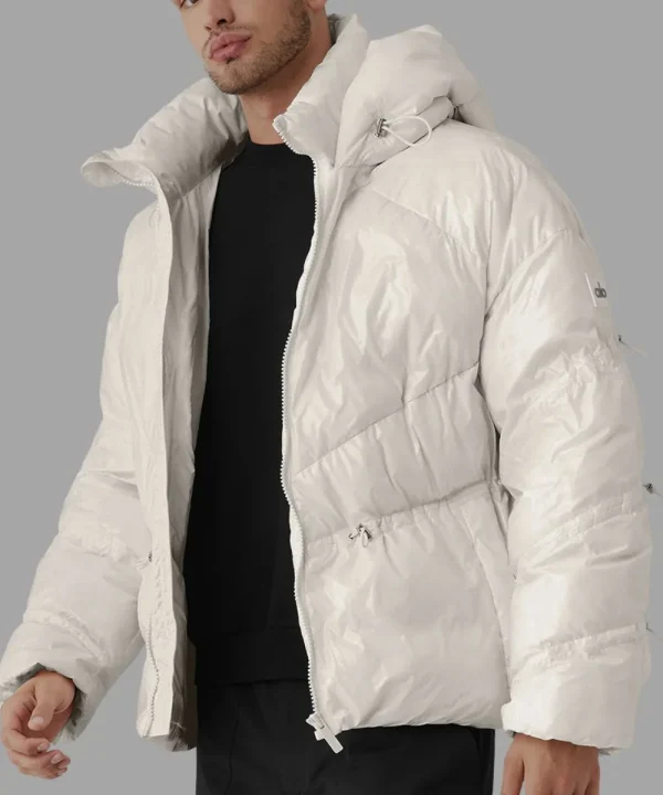 Mens White Puffer Jacket