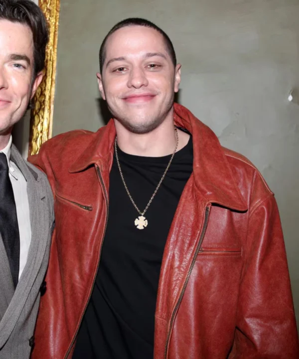 Pete Davidson Leather Brown Jacket​