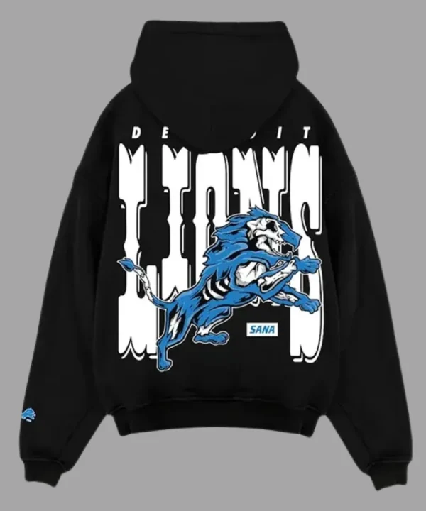 SANA x Detroit Lions Skeleton Hoodie Black