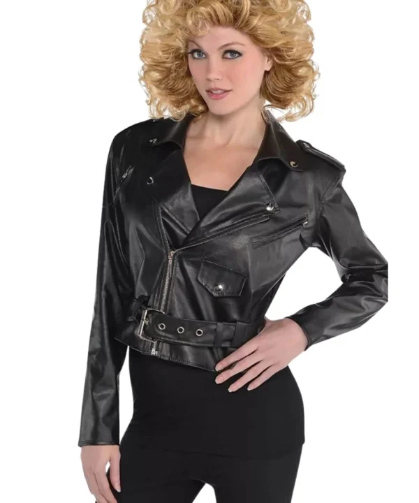 Sandy Black Leather Jacket