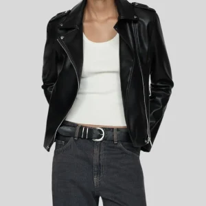 Womens Leather Biker Jacket ​