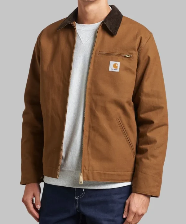 carhartt wip detroit hamilton brown jacket